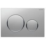 GEBERIT Sigma 20 Matte Chrome Round Button Flush Plate